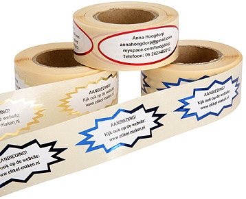 500 stervormige etiketten